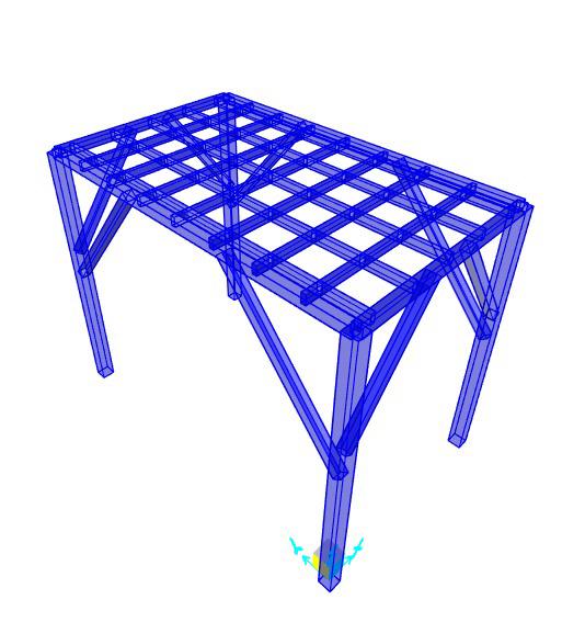 Modelo estructural de elementos de acero